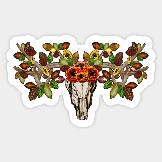 Skull tree Sticker by Shyflyer